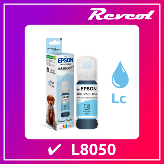 Чернила Revcol L8050 LIGHT CYAN 70мл.