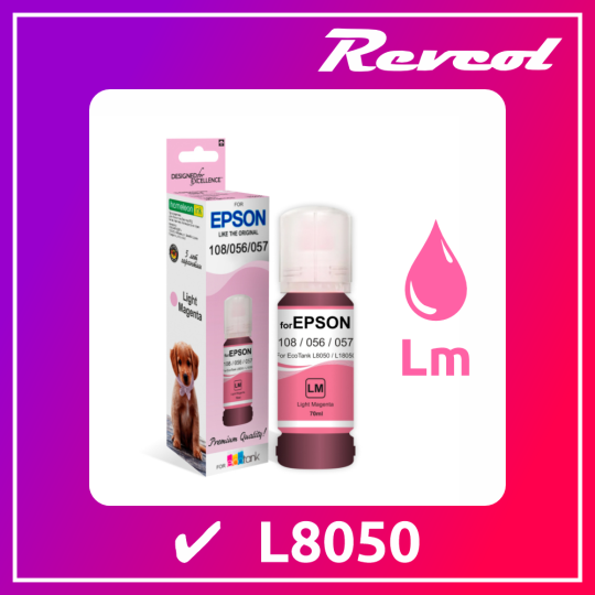 Чернила Revcol L8050 LIGHT MAGENTA 70мл.